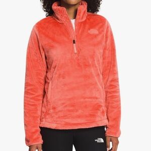 The North Face Osito Coral Teddy Full Zip Fleece Jacket High Neck Comfort Size M